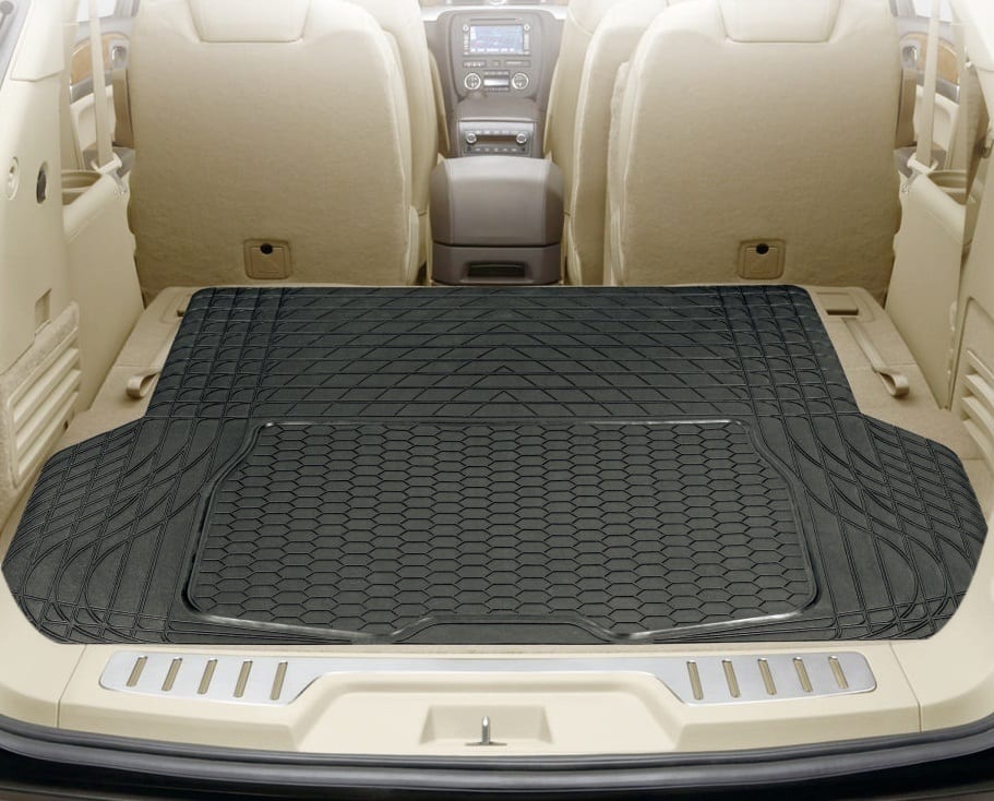 WLW Universal Fit All Rubber Heavy Duty Car Boot Liner Rear & Front Floor Covering 