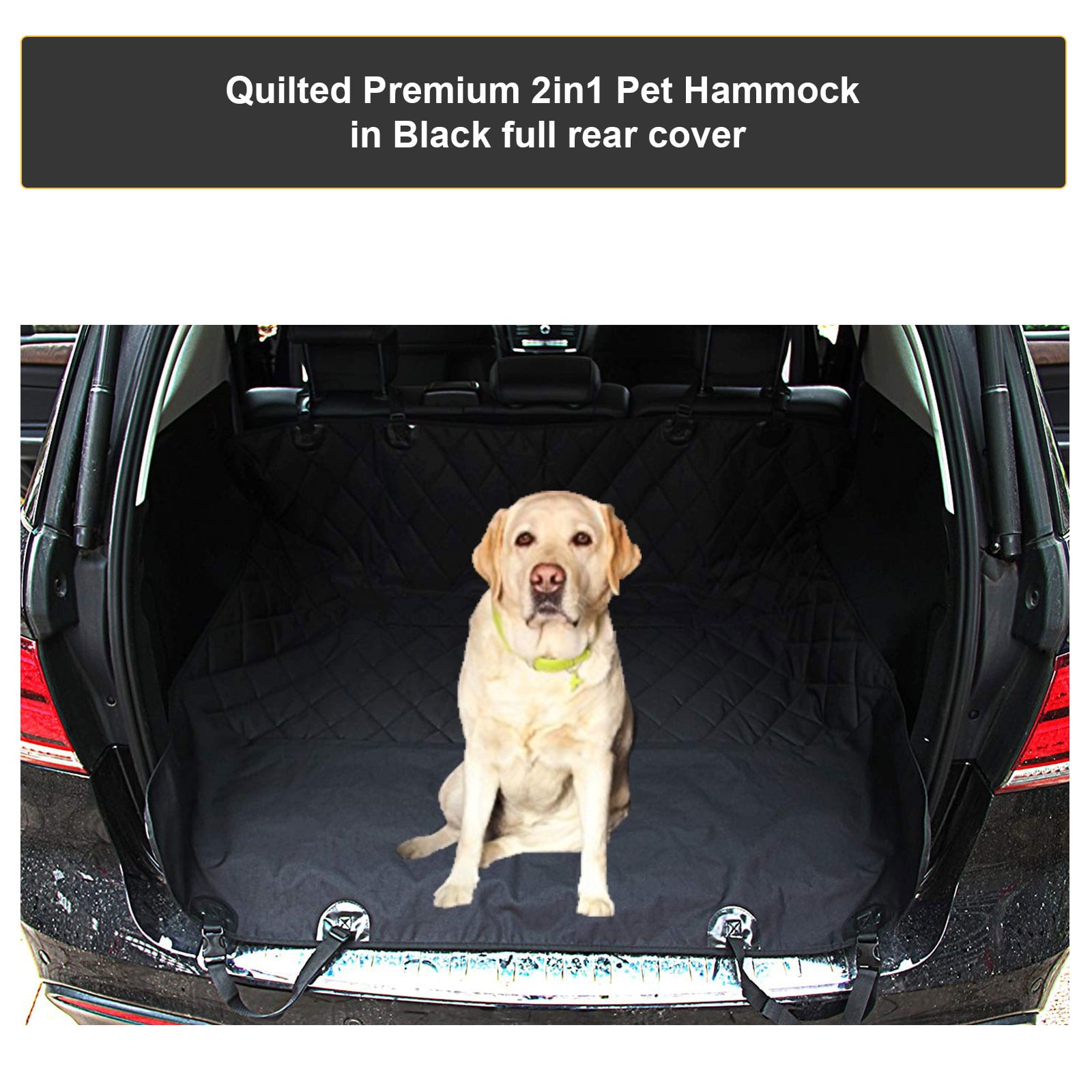 Heavy Duty Black Strong Quilted Pet Dog Cat Hammock Rear Seat Cover Protector 2008-2013 FOR BMW 1 Series Convertible E88 