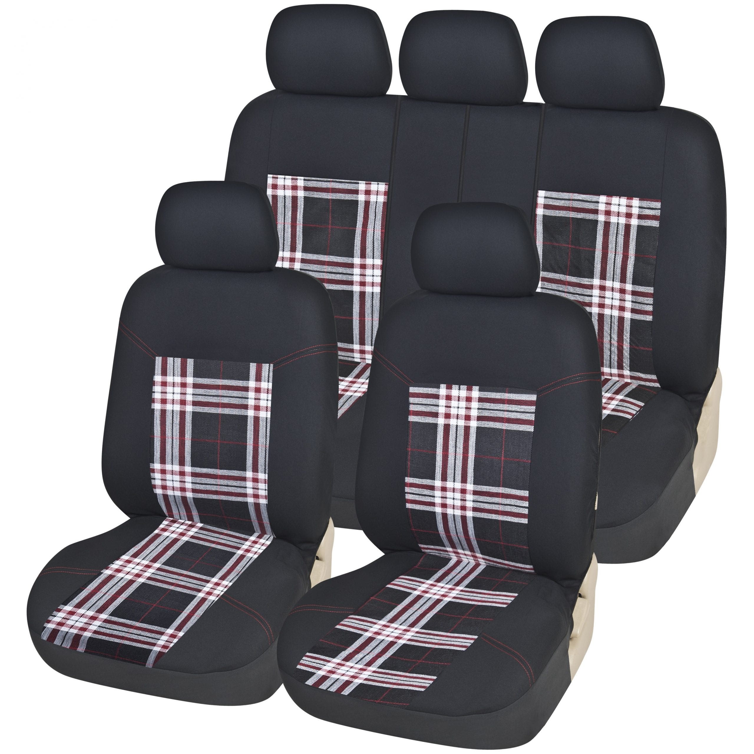 Universal Tartan Style Car Seat Covers, Tartan Car Seat Covers